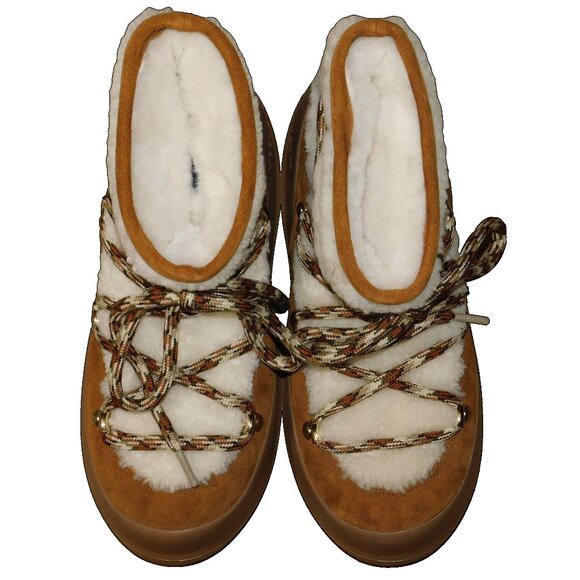 Moon Boot Luna Suede Shearling Boots - Picture 3 of 12